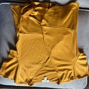 Mustard yellow blouse